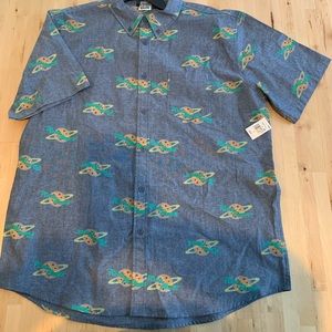 🍕 Men’s XL, Toy Story Pizza Planet button down 🍕